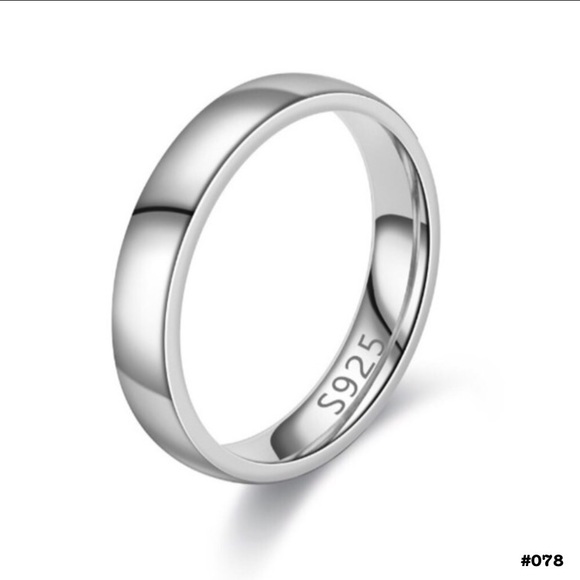 Sterling Silver Wedding Bands - Picture 1 of 7